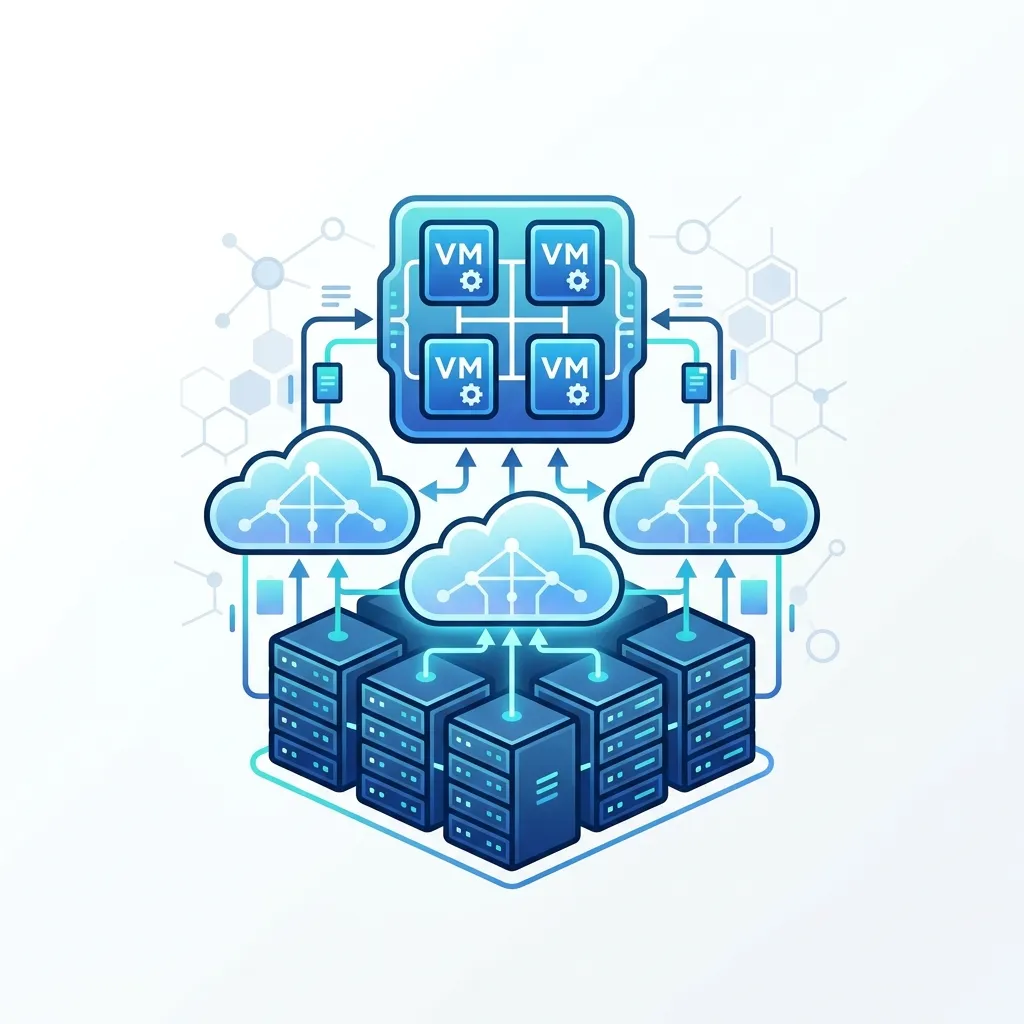Clytrix cloud virtualization server cluster showcasing high availability load balancing